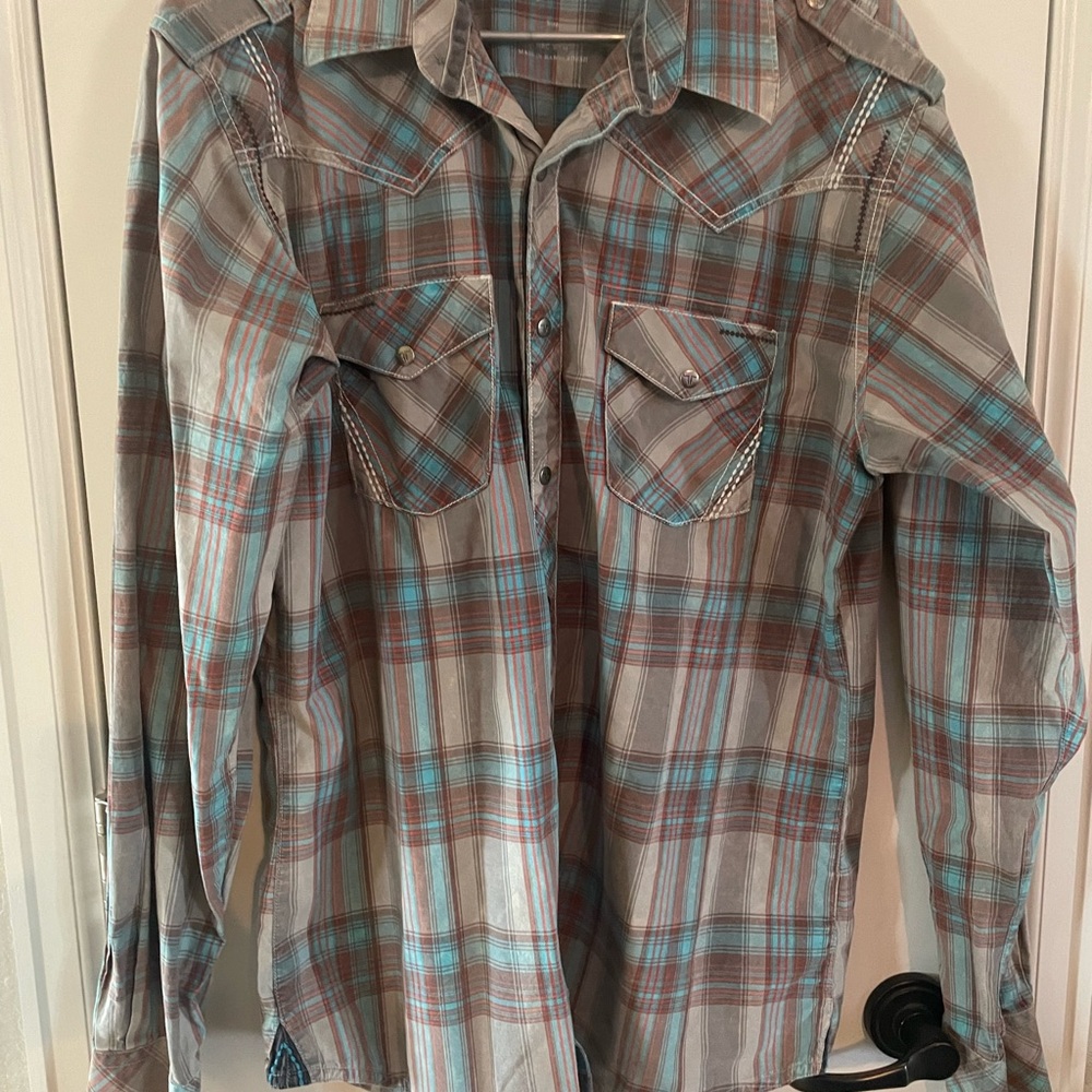 Men’s Rock 47 by Wrangler snap shirt XL